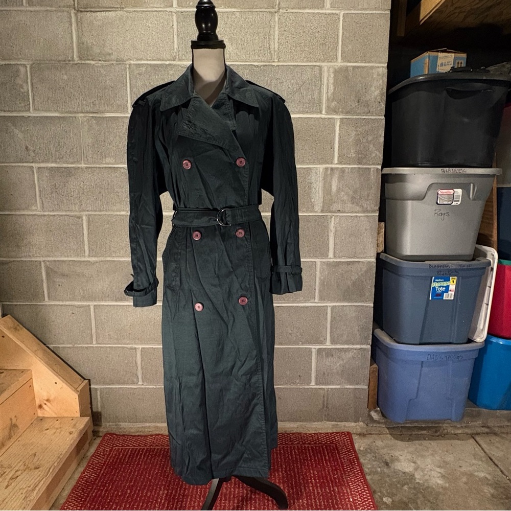 Vintage trench coat women’s iridescent by Oliver B. - Picture 2 of 13